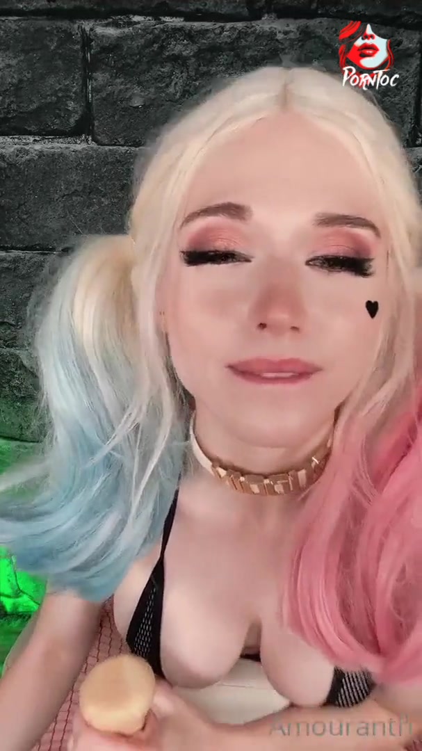 Amouranth Harley Quinn Cosplay Blowjob Leaked Onlyfans Porn Video