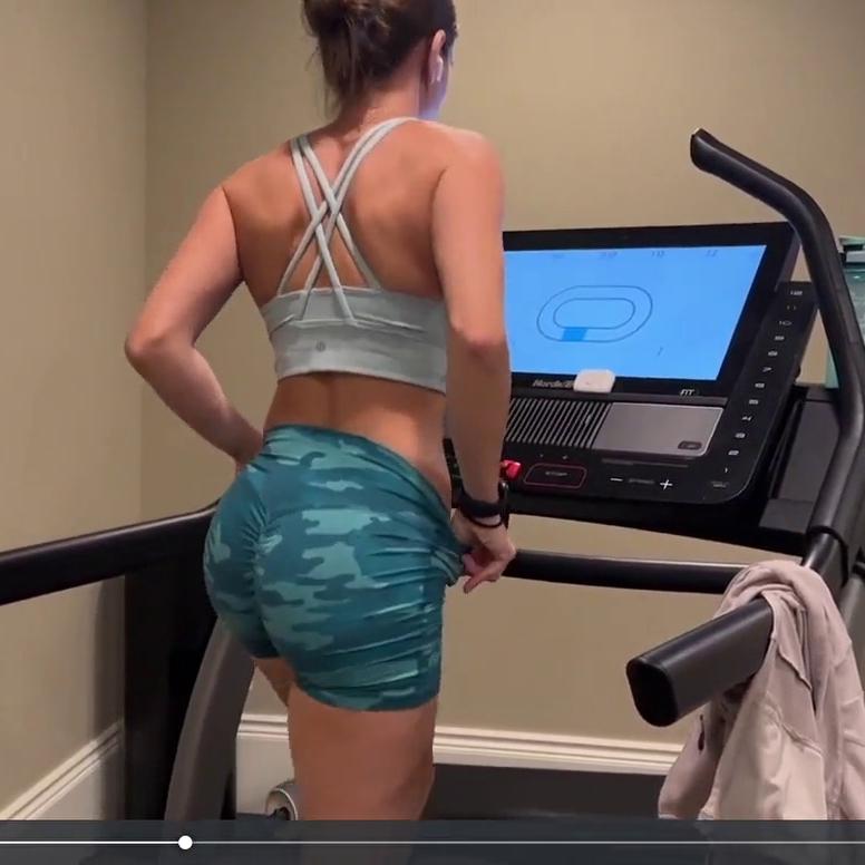 Christina Khalil Hot Treadmill Ass Tease Video Leaked