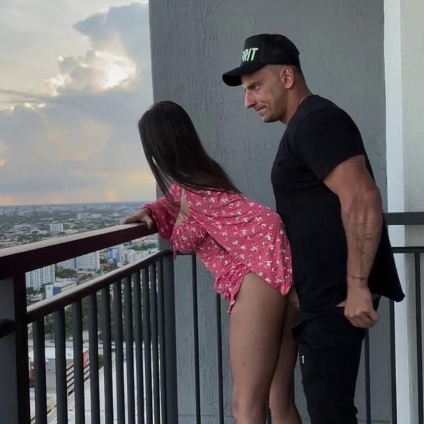 Delia Rose Balcony Sex Tape Video Leaked