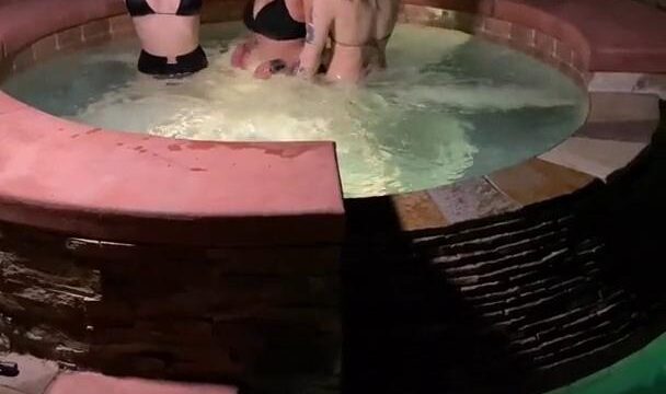 Skye Blue Hot Tub Foursome Sex Video Leaked