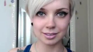 Sara X Mills Blue Leotard Workout Video